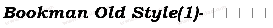 Bookman Old Style(1)字体转换